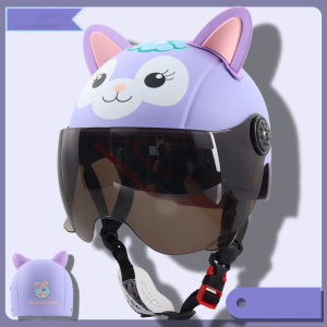 หมวกกันน็อคเด็ก หมวกนิรภัย หมวกกันน็อคมอเตอร์ไซค์ หมวกป้องกันอันตราย ระบายอากาศ ลายการ์ตูนน่ารักๆ