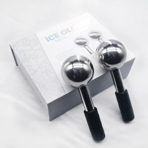 Stainless Steel Beauty Ice Globes For Face Eyes & Body Cryo Roller Facial Cold Sticks for Face Cooling Skin Care Massage Tool for Puffiness