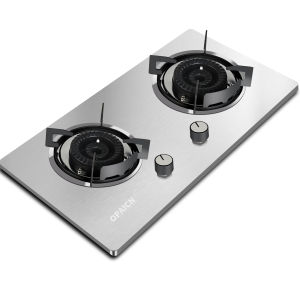 ✨✨EDWARD Timing Double Burner Gas Stove Desktop Embedded Liquefied Gas Cooker Household Kitchen Cooktop 定时燃气灶