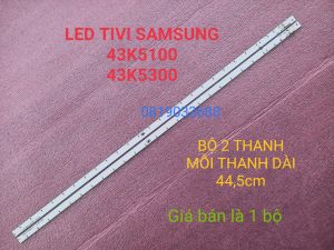 [HCM]BỘ LED VIỀN TIVI SAMSUNG 43K5100 43k5300 43K5310 MỚI 100% BỘ 2 THANH TRÁI PHẢI MỖI THANH 25 BÓNG 3V DÀI 445cm