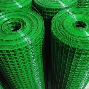 Lưới sắt bọc nhựa mắt lưới màu xanh ( ô vuông rộng 1.2cm 2cm) lưới vây gà vịt ( Khổ cao 1m hoặc 1.2m)
