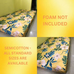 Foam Cover 3 Sides Zipper (Balot) | 2 inches thick only - Canadian Cotton (RANDOM DESIGN/COLOR)