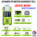 JDiag M200 Motor Scanner Function Diagnostic Tool Diagnosis M 200 Kesalahan OBDII ECU CO Motor Injeksi M-200 Scanner OBD2 Alat Diagnostik Sepeda Motor. 