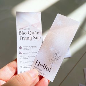 50 Phiếu hướng dẫn bảo quản trang sức