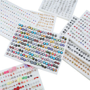 100คู่/ล็อตMulti-สไตล์ตัวอักษรดอกไม้เรขาคณิตต่างหูหมุดคริสตัลต่างหูชุดสำหรับหญิงสาวพลาสติกต่างหูเครื่องประดับของขวัญ