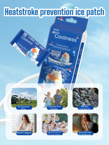 Mint Cooling Wet Wipes Summer Outdoor Refreshing Ice Patch Outdoor Heatstroke Prevention and Cooling