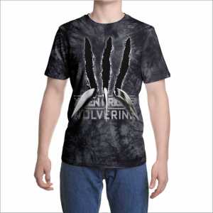 Kaos 3D 3 Dimensi Wolvern Claw Xmen Premium Bangkok Thailand