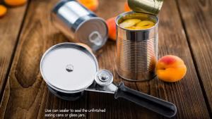 Manual round can sealing machine tinplate can sealing machine stainless steel material for round glass cans tin cans beer cans compression sealing practical manual kitchen tools