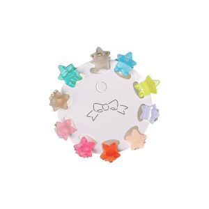 BW-C1117 Set Jepit Rambut Mini Anak Isi 10Pcs Motif Bunga Jepitan Kupu Wanita Aksesoris Rambut Anak