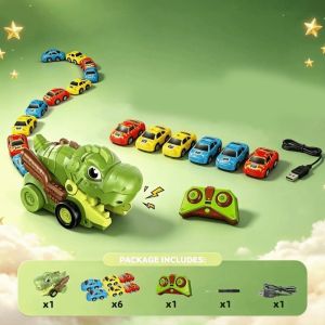 MAXI Engineering Toy Animal Remote Control Toy Simulation Model Car Model Tyrannosaurus Rex Truck Eaten Cars Racing Model with ic Splicing ic RC Eating Car Toy Cool Gift
