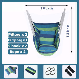 Sunday Outdoor Hammock Chair Hanging Rope Swinging Chair for Indoor Outdoor