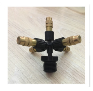 Vòi phun sương 5 cửa đầu đồng tưới cây tưới lan... - bộ béc phun sương đồng 5 hướng tưới rau