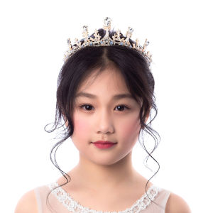 Salime 2023 New Women Girls Color Crown Headwear Korean Tiara Fashion Birthday Dress Rhinestone Crown Hair Accessories