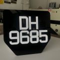 Nombor Plat Klasik BAJET Plat Lama Plat Kuning Plat Antik (2mm). 