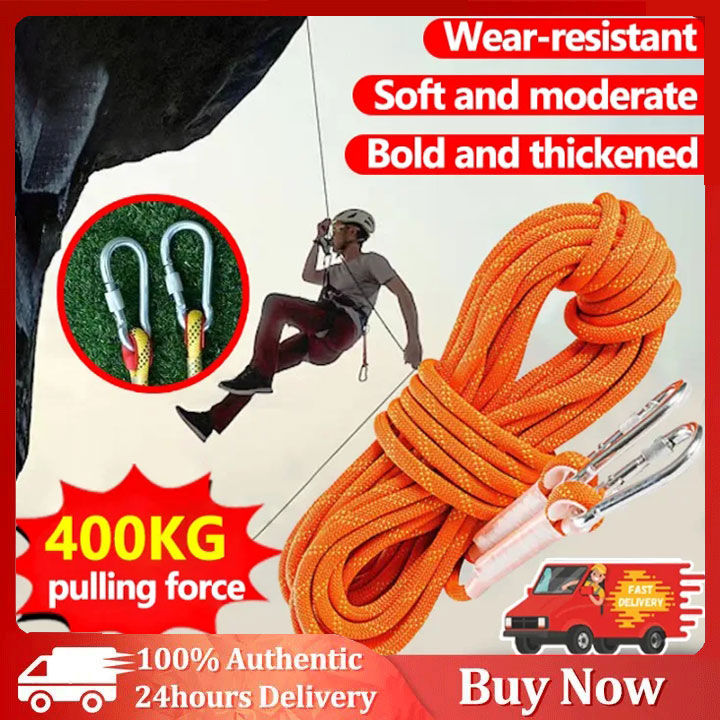 【FAST Delivery】10mm Diameter Safety Rope 10/20M Nylon Escape Safety