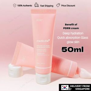 【Authentic product】Medicube PDRN Pink Hyaluronic Moisturizing Cream 50ml,Hydrate Brighten Firm Anti-wrinkle Reduce pores。Korean skincare