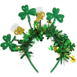 Hình cỏ ba lá bờm tóc phụ nữ và mũ nón trẻ em vui tươi bờm tóc cho các lễ hội và các cuộc tụ họp ngày lễ