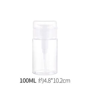 100ml / 200ml Plastic Dispenser Bottle/Press Pumping Empty Plastic bottle/ Makeup Remover Water Pressing/ Travel Refillable Bottles/ Push Down Pump Makeup Container