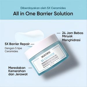 SKINTIFIC 5X Ceramide Barrier Moisturizer 30gr /Barrier Repair Moisturizer Gel-Locks Hydration SK002