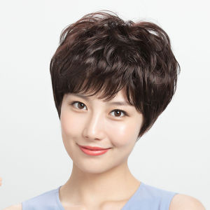 ฟรีตาข่ายคลุมผม วิกผมสั้น แบบลอน ผมปลอม วิกผม แฮร์พีชผมสั้น ผมปลอมผู้หญิง มี 3 สีให้เลือก วิกผมผู้หญิง วิกผมซอยสั้น สไตลืเกาหลี