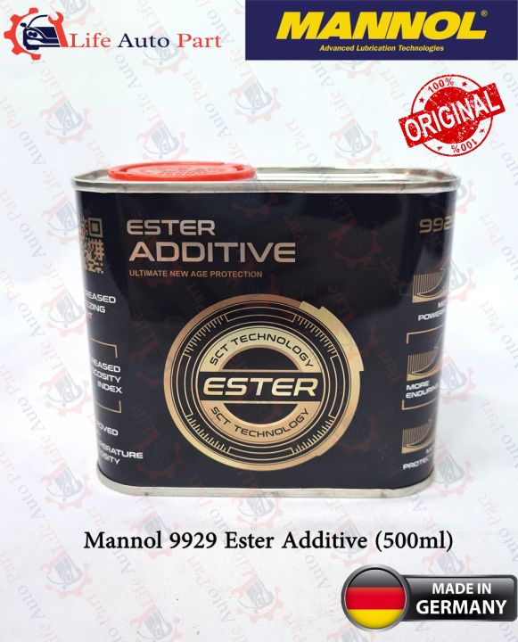 9929 Mannol Ester Additive Engine Oil Treatment (500ML) Reduce Friction ...