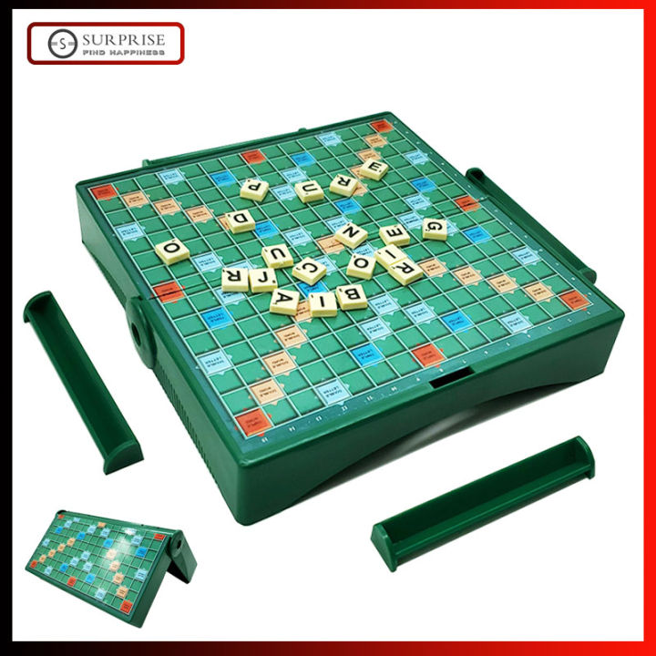 20*20 cm Foldable Scrabble Board Game Folding Travel Scrabble