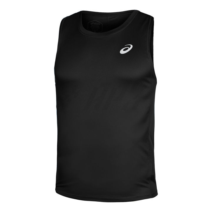 Asics เสื้อวิ่งผู้ชาย Men's Silver Singlet Performance Black 2011C351-002 