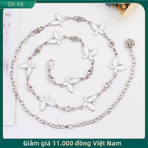 QK FA ✨ Hợp Thời Trang Bướm Trang Trí Kim Loại Chuỗi Vành Đai Có Thể Điều Chỉnh Thanh Lịch Mỏng Cơ Thể Eo Chuỗi Ăn Mặc Áo Len Mặt Dây Chuyền Trang Trí Vành Đai Quà Tặng