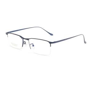 FIRADA Luxury Fashion Eyewear Retro Square Titanium Half-Frames Eyeglasses Myopia Optical Prescription Glasses Frame Men 2089P