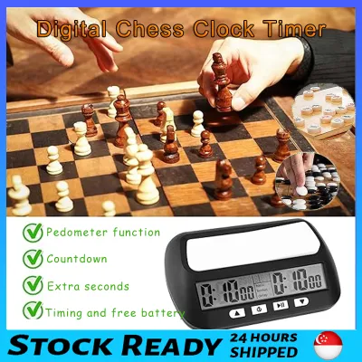 【LOCAL STOCK-Deliver in 2-3 days】Professional Digital Chess Clock Count Down Chess Timer with Alarm Electronic Board Game Bonus Competition Master Tournament