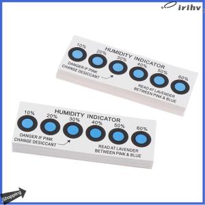 【jianzhanqinl】 Thẻ chỉ thị độ ẩm để kiểm tra độ ẩm trong thùng chứa kín 10%-60% thẻ giấy kiểm tra thẻ độ ẩm sáu điểm màu xanh
