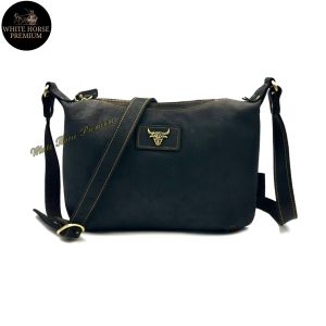 Rush Rider Korea Fashion Full Cow Leather Sling Bag Men Shoulder Bag Cross Body Messenger Bag