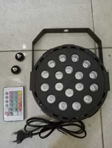 LAMPU SOROT PANGGUNG DISCO 18&36 LED PLUS REMOT LAMPU PANGGUNG SOUND SYSTEM HOREG /LAMPU DISCO DUGEM