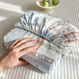 Abraca Dabra Floral Fresh Printed Fitted Sheet Soft Textured Microfiber Bedsheet Breathable Single Super Single Queen King Pillowcase Pair Option