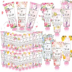 Loopeer 12 Pcs Christian Mother Gifts for Mother Day Church Bible Verse Hand Cream Scripture Women of Faith Hand Lotion Religious Party Favors for Prayers Women Mom Teacher Coworkers Office