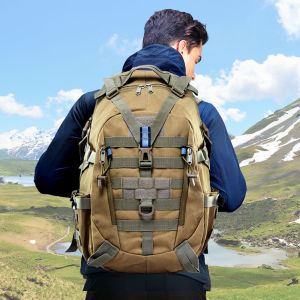 40L Camping Backpack Military Bag Men Travel Bags Tactical Army Climbing Rucksack Hiking Outdoor