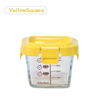 BAOBAO Tempat Mpasi Kaca 3PCS Wadah Mpasi Kaca Penyimpanan Mpasi Glass Baby Food Container BPA Free GFB01