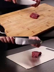 Titanium Cutting Boards for Kitchen Food Grade Stainless Board 304 Steel Thickened Double Sided