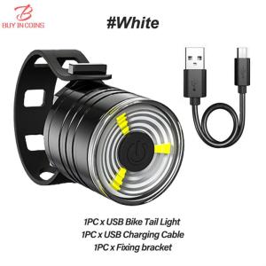 BC Aluminum Alloy Bicycle Light Taillight Helmet Night Riding Warning Mountain Bike LED Headlight Rear Light Bicycle Accessories