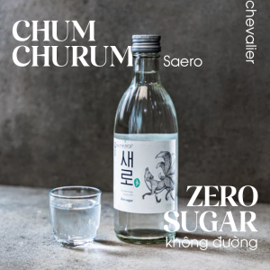 Soju Hàn Quốc Chum Churum Saero - KHÔNG ĐƯỜNG 375ml