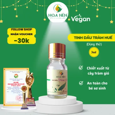 Tinh Dầu Tràm Huế Nguyên Chất 3ml - Hoa Nén - Chăm sóc sức khỏe mẹ và bé
