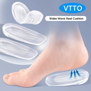 VTTO 1 Pair Gel Insole Silicone Men Women Heel Cushion Insoles Soles Relieve Foot Pain Spur Support Shoe Pad High Heel Inserts