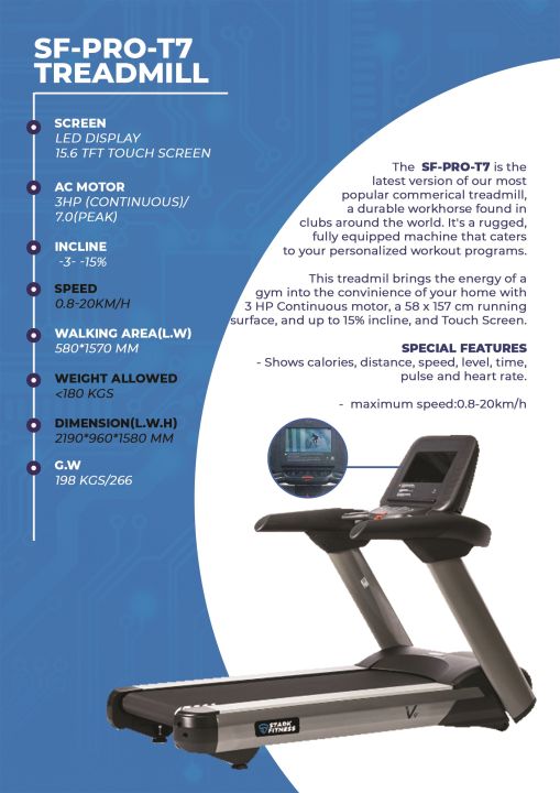 Commercial Treadmill Lazada Treadmill Stark Fitness Commercial