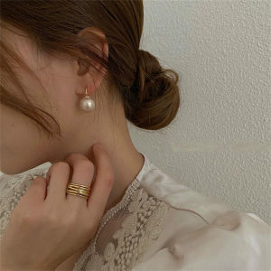 [YAN K] 1 Pair Retro Fashion Pearl Earrings Elegant Pearl Ball Drop Dangle Ear Stud Piercing Earrings Women Wedding Jewelry