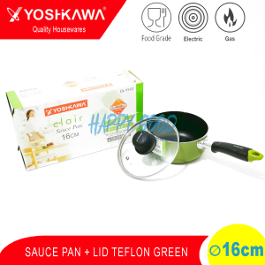 YOSHIKAWA 16CM 5 VARIAN SAUCE POT/PANCI/PENGGORENGAN TEFLON/MARBLE ANTI LENGKET