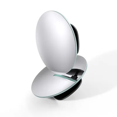 UGREEN 2-Pack HD Wide-Angle Convex Mirror 360° Visibility Blind Spot Elimination for Car Rearview Mirror Easy Install