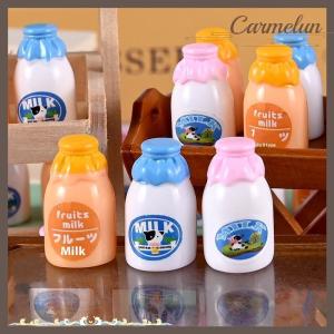 [Carmelun] 10 PCS Dollhouse Japanese Milk Bottle Miniatures Model Convenience Store Accessories Of Doll House Kids Pretend Play Toys Gifts