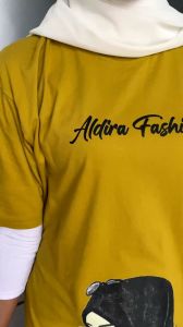 Kaos Pendek Oblong Atasan Wanita Aldira Terlaris & Kaos 3/4 Baju Atasan Wanita Terbaru