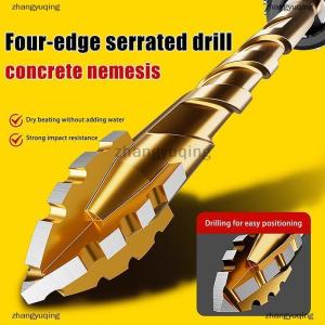[COD] zhangyuqing Upgraded Four-edged Sawtooth Drill Bit For Tile Drilling And Concrete Special Electric Drill Ultra-high Hardness Drill Bit