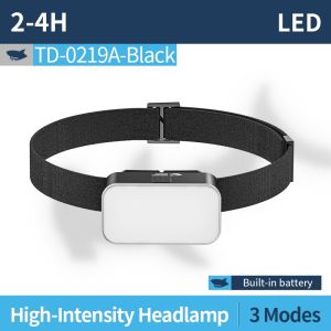 Smiling Shark LED Headlight Induction Work Light 3Mode White Light Type-c Rechargeable Head Lamp Waterproof Outside Camping Lighting TD0219